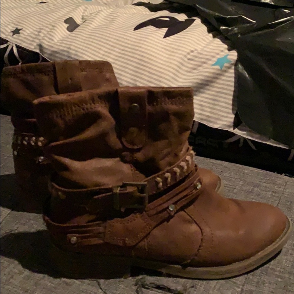 Brown booties
